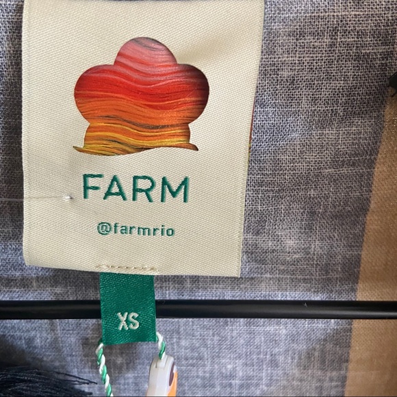 M FARM RIO Amanda Linen Stripe Kimono Wrap Duster - Picture 5 of 11